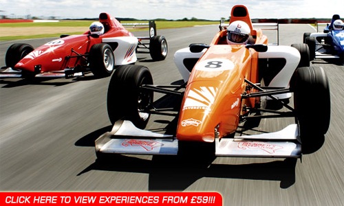 Drive a racer car like F3 or F1 around a track