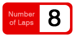 Number of laps around the track